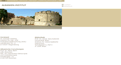 Desktop Screenshot of albanien-institut.com