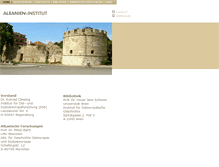 Tablet Screenshot of albanien-institut.com